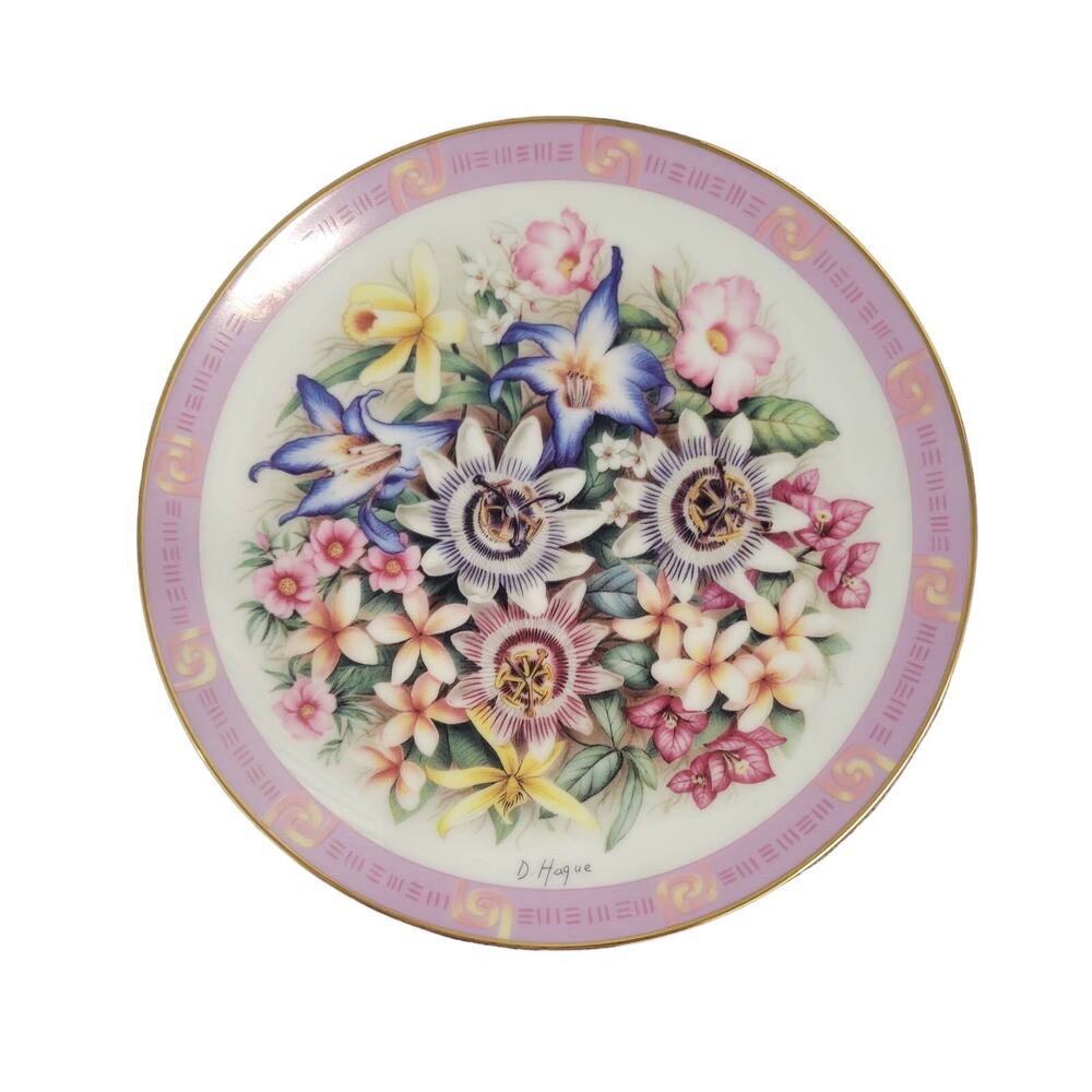 DANBURY MINT - Bouquets Of The World‎ - " Flowers of  Brazil " Plate